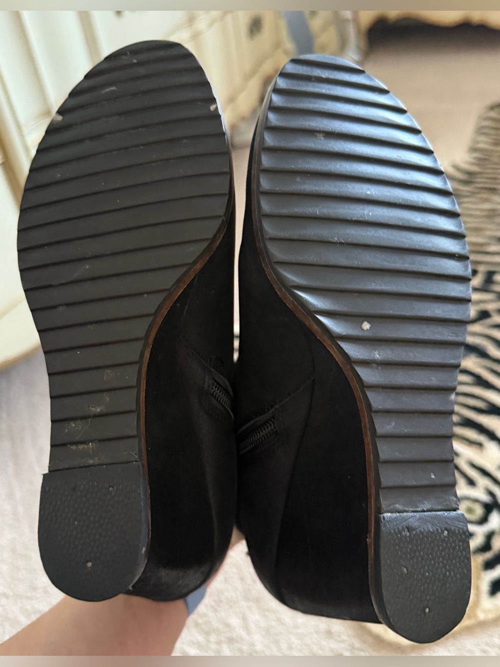 Paolo Suede Wedge Heel booties - Picture 7 of 9
